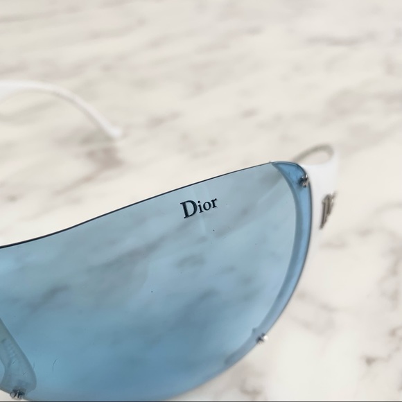 RARE Christian Dior John Galliano Ski 1 oversized shield sunglasses - Picture 3 of 10